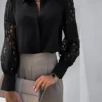 Black Cut out  Blouse