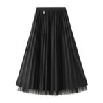Reversible  Pleated Midi Skirt
