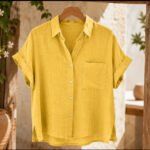 Lemoncello Button Down Top